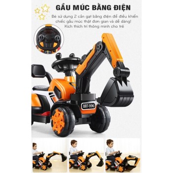 Xe cần cẩu, máy xúc cho bé BBT Global bảo hành 1 năm BBT-996
