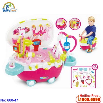 Đồ chơi bác sỹ kết hợp xe chòi chân 660-47 Đồ chơi bác sỹ kết hợp xe chòi chân 660-47