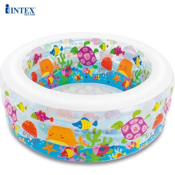 Bể bơi phao tròn cho bé 1m52 đáy bơm hơi INTEX 58480