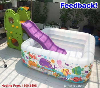 Bể bơi phao đại dương hình vuông 1m59 INTEX 57471