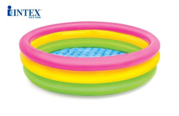 Bể bơi phao cho bé 3 tầng 1m14 đáy bơm hơi INTEX 57412