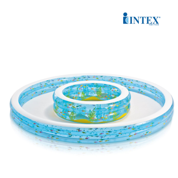 Bể bơi phao 2 vòng 2m79 có vòi phun mưa INTEX 57143 Bể bơi phao 2 vòng 2m79 có vòi phun mưa INTEX 57143