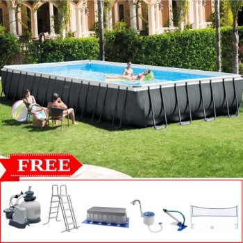 Bể bơi khung kim loại chịu lực 9m75 có máy lọc INTEX 26378 Bể bơi khung kim loại chịu lực 9m75 có máy lọc INTEX 26378