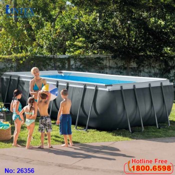 Bể bơi lắp dựng khung kim loại chịu lực cỡ lớn mẫu mới INTEX 26356 Bể bơi lắp dựng khung kim loại chịu lực cỡ lớn mẫu mới INTEX 26356