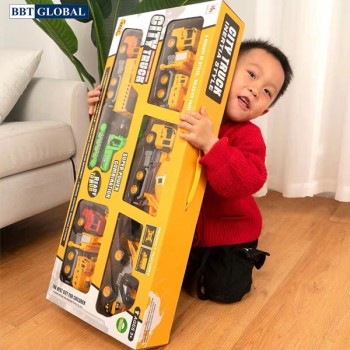 Bộ 6 xe công trình cỡ lớn cho bé XLQ-6C