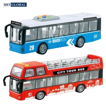 Mô hình xe bus thành phố cỡ lớn có đèn và nhạc WY916A/ WY910B