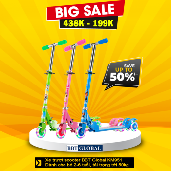 Xe trượt Scooter BBT Global cho bé KM951 Xe trượt Scooter BBT Global cho bé KM951