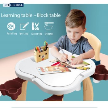 Bộ bàn chơi LEGO đa năng 2 ghế kèm bộ xếp hình 100 chi tiết cỡ lớn 188T-8/188T-9 Bộ bàn chơi LEGO đa năng 2 ghế kèm bộ xếp hình 100 chi tiết cỡ lớn 188T-8/188T-9