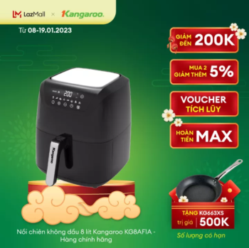 Nồi chiên không dầu 8 lít Kangaroo KG8AF1A