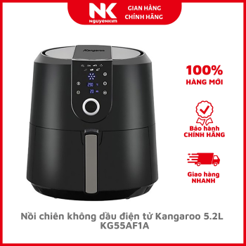 Nồi chiên không dầu điện tử 5.2L Kangaroo KG55AF1A Nồi chiên không dầu điện tử 5.2L Kangaroo KG55AF1A