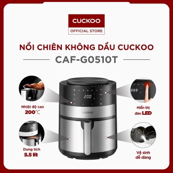 Nồi chiên không dầu điện tử Cuckoo 5.5L CAF-G0510T  Nồi chiên không dầu điện tử Cuckoo 5.5L CAF-G0510T