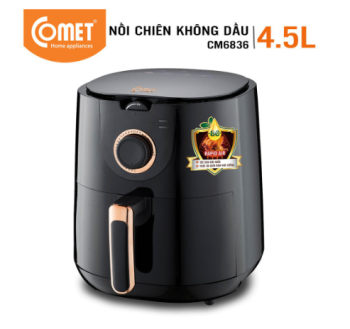 Nồi Chiên Không Dầu Comet CM6836 4.5 Lít Nồi Chiên Không Dầu Comet CM6836 4.5 Lít